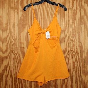 NWT Rue21 Orange Cutout Romper - Size L
